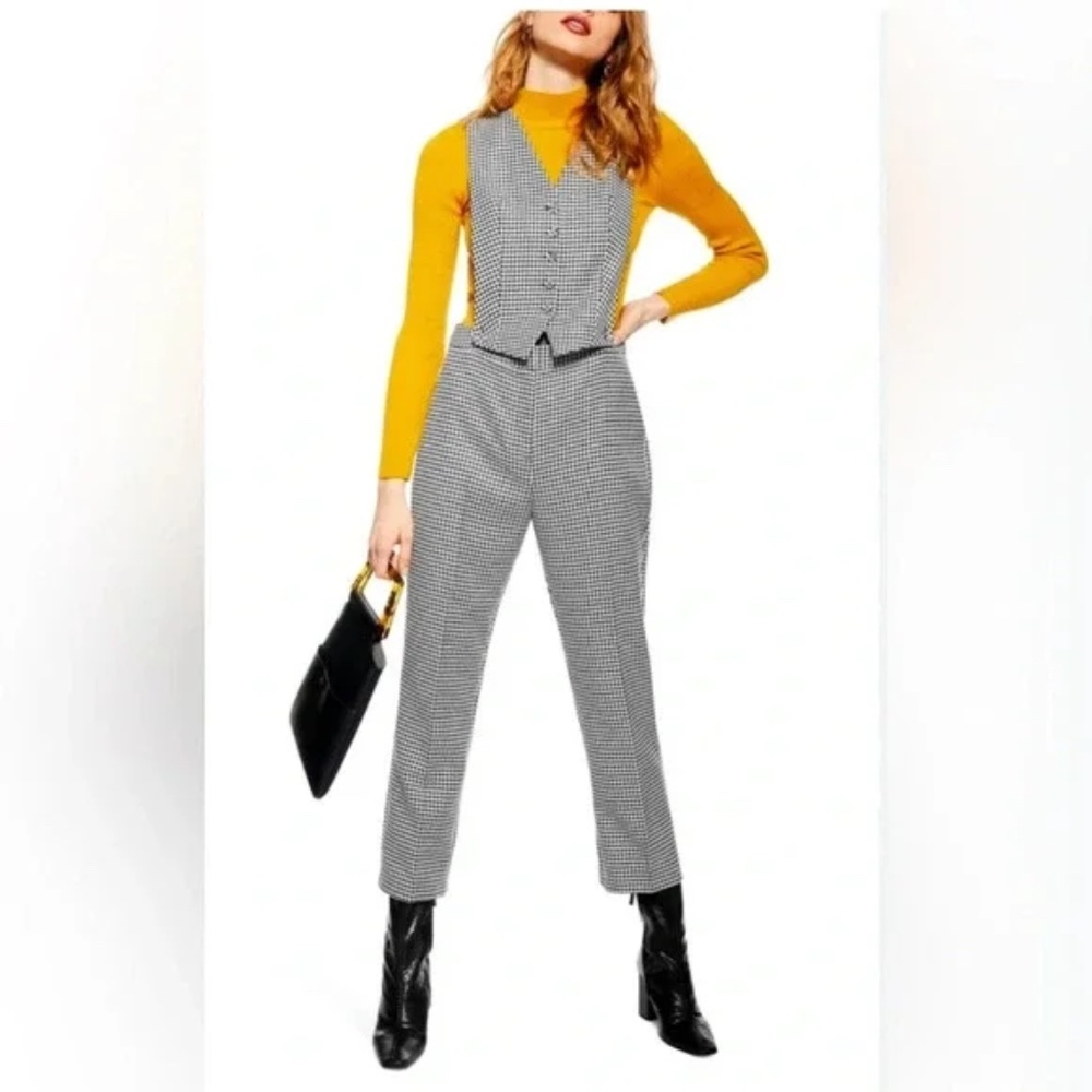 Topshop Houndstooth Jumpsuit NWT
